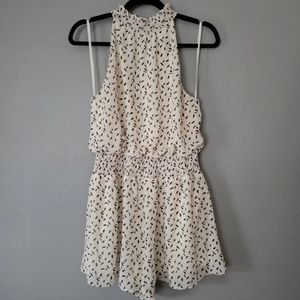 NWT She + Sky Sleeveless Feather Romper